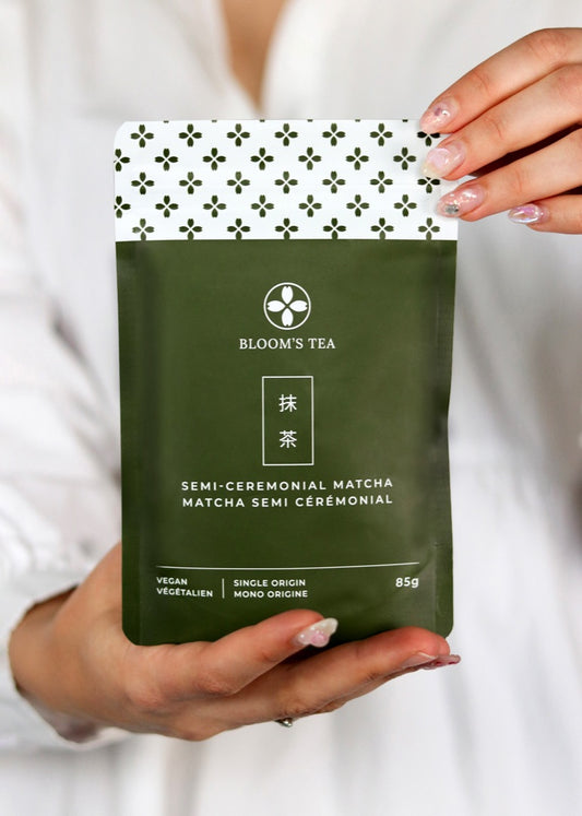 Bloom's Tea Japanese Semi-Ceremonial Green Tea Powder bag